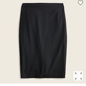 J. Crew wool No. 2 pencil skirt black size 4